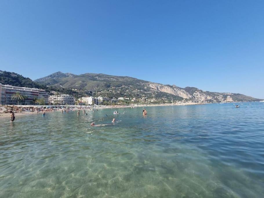 Le Garavan, Superbe Studio Vue Mer Et Vieux Menton Bagian luar foto